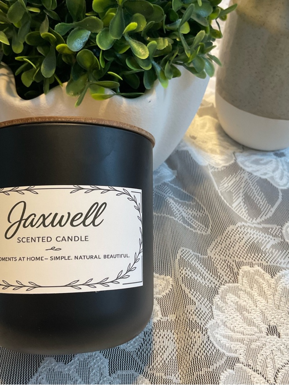Black Flowering Dogwood Scented Candle - Elegant Home Accent